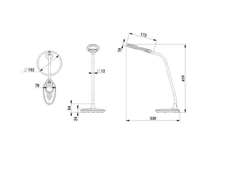 Lampka biurkowa LED Aigostar 5W 320lm Biała