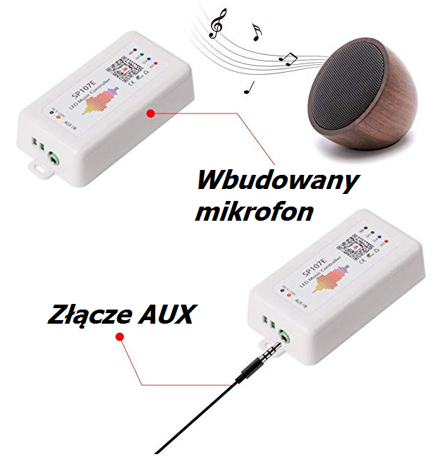 Sterownik magic RGB WS2811 SP107E Bluetooth muzyczny