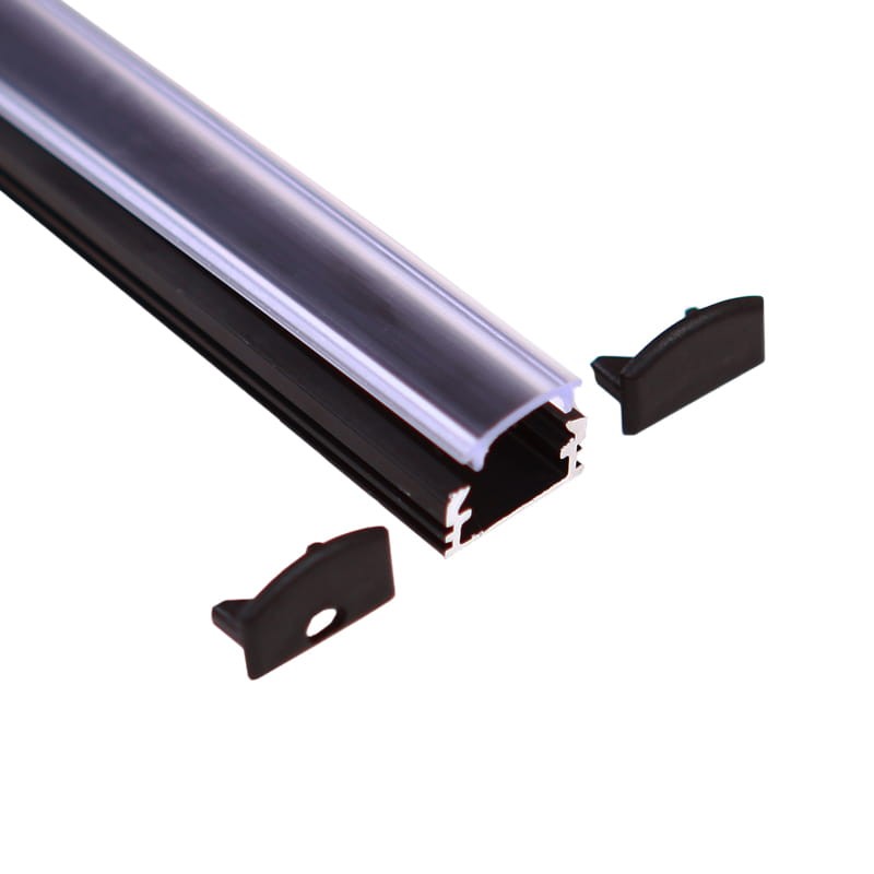 Profil aluminiowy ALU-LED P2 anodowany CZARNY 1m