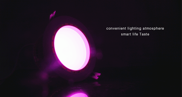 Milight Downlight 12W RGB+WW LED panel wpuszczany sufitowy FUT067