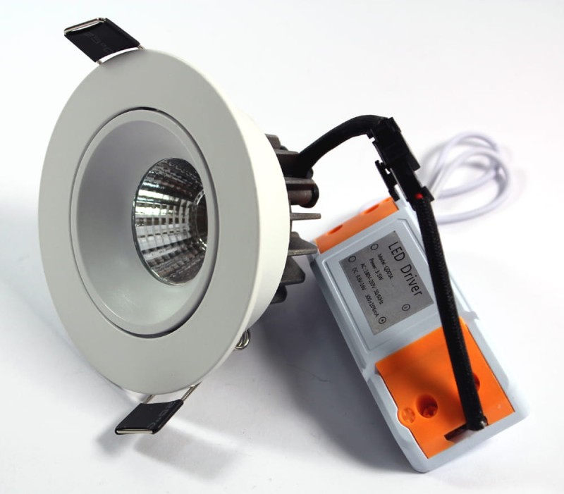 Panel LED 5W zimny Oprawa sufitowa Downlight COB