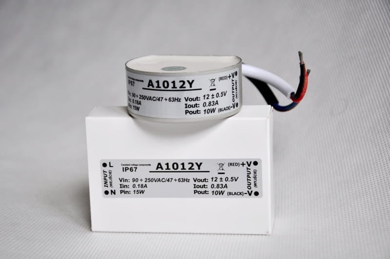 Zasilacz LED IP67 12V 0,83A 10W wodoodporny - do puszki