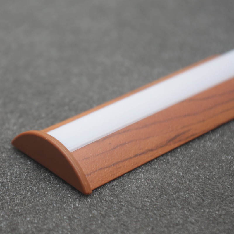 Profil aluminiowy ALU-LED P4 DREWNO PALISANDER 1m