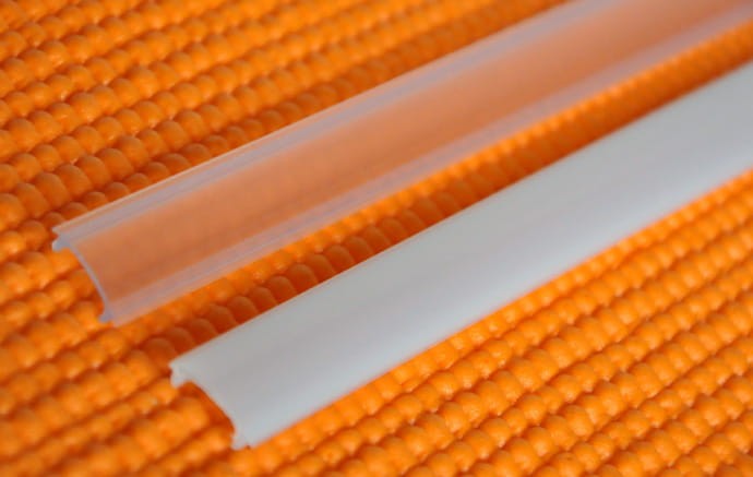 Klosz do profili ALU-LED P1 P2 P3 P4 - mleczny PC LINIA 1m