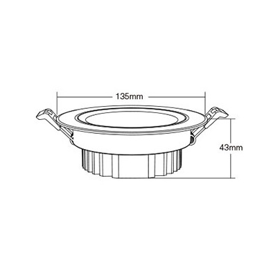 Milight Downlight 9W RGB+CCT LED panel Spotlight FUT062