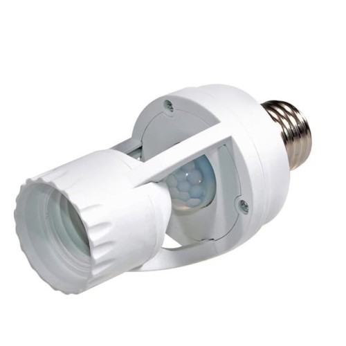 Oprawa żarówki E27 czujnik ruchu zmierzchu PIR MCE24