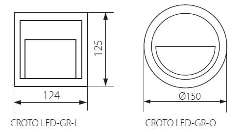 Oprawa ŚCIENNA KANLUX LED CROTO IP65