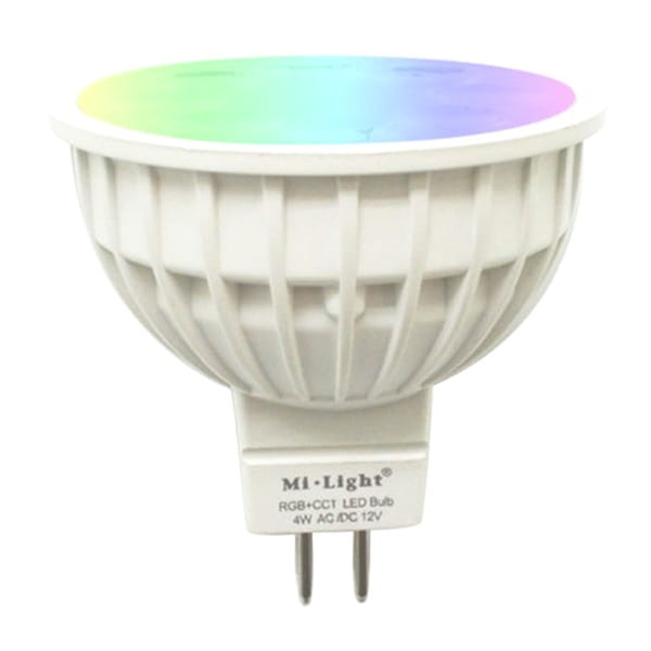 Milight 4W RGB+CCT MR16 żarówka LED WiFi Spotlight FUT104
