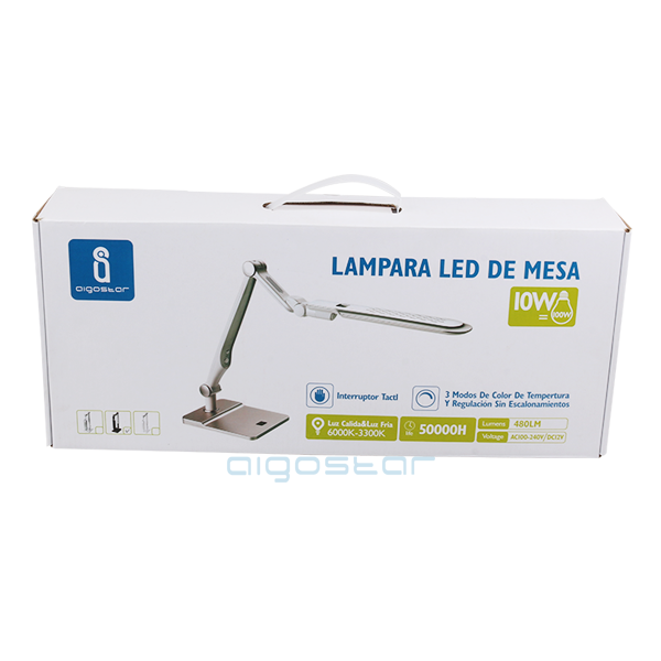 Lampka biurkowa LED Aigostar 10W 600lm Czarna