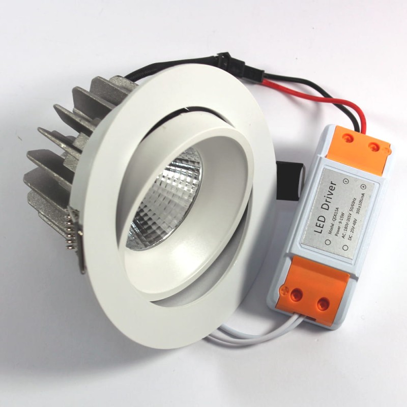 Panel LED 9W ciepły Oprawa sufitowa Downlight COB