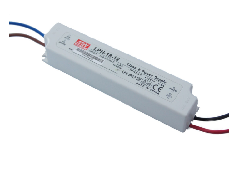 Zasilacz LED MEAN WELL IP67 12V 1,5A 18W
