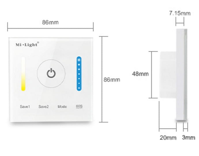 Milight Sterownik naścienny CCT 15A