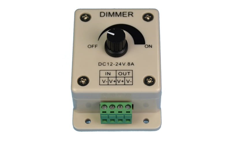 Sterownik LED ściemniacz manualny - pokrętło 12V 8A 96W