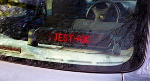 Komunikator LED - wyświetlacz diodowy do samochodu - żółty