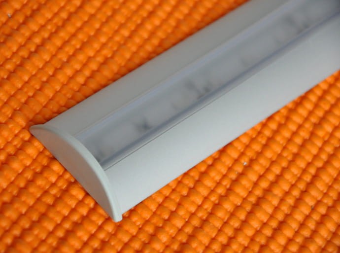 Klosz do profili ALU-LED P1 P2 P3 P4 - mleczny PC LINIA 1m