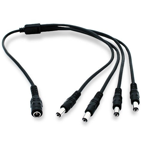 Rozdzielacz DC 2,1/5,5 - 1 gniazdo 4 wtyki