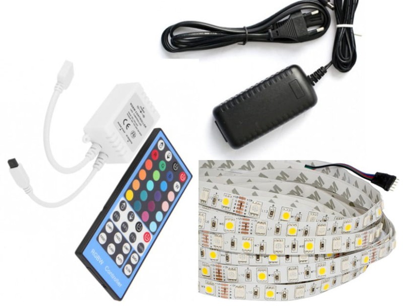 ZESTAW RGBW 2,5m IP20 taśma LED + sterownik + zasilacz