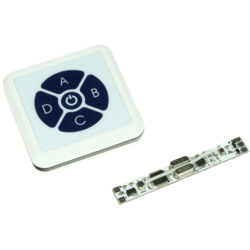 Sterownik LED pilot RF + 4 odbiorniki do profilu NE+