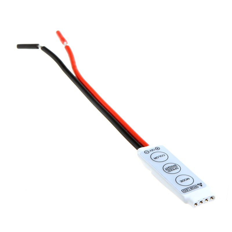 Sterownik RGB - MINI manualny 3-przyciski 12V 72W